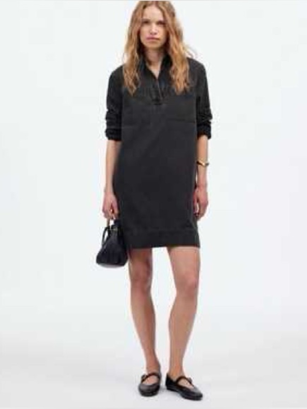 Popover Mini Dress: Airy Denim Edition, gently worn
